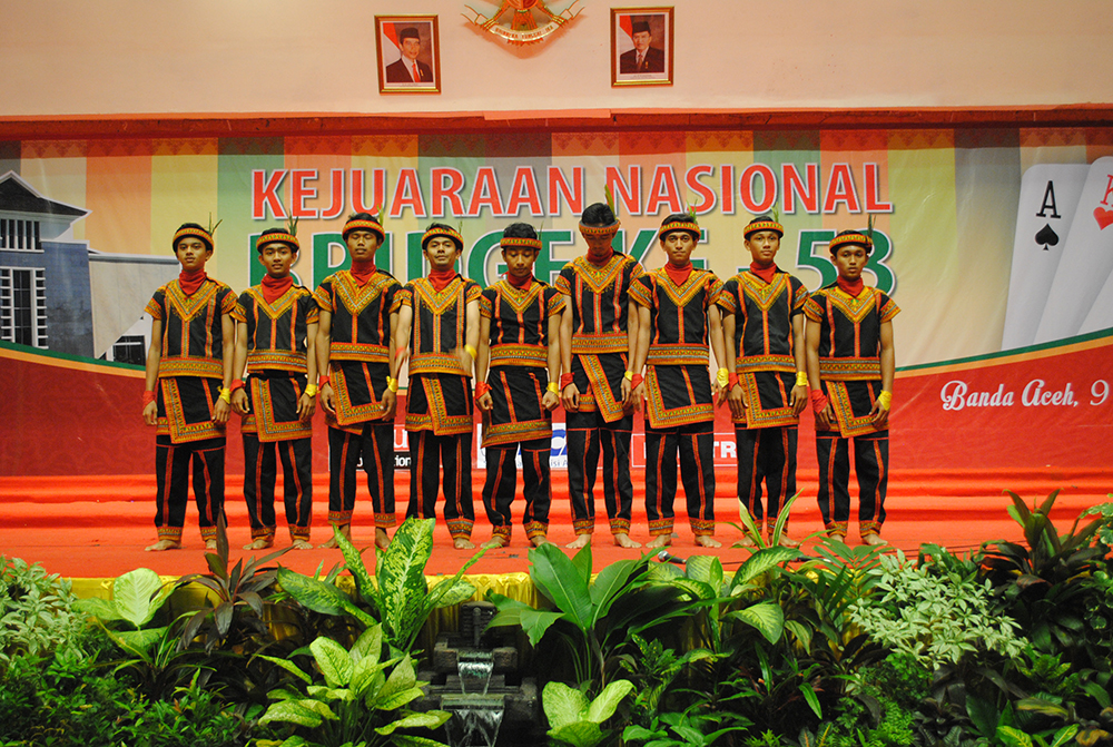 Tari Saman meriahkan Kejurnas Bridge ke 53