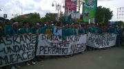 Mahasiswa Aceh demonstrasi tuntut janji Jokowi