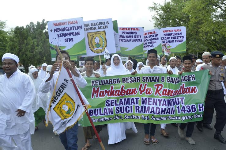 Pawai Akbar Menjelang Ramadhan di Banda Aceh