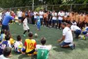 Legenda Brasil beri coaching clinic pelajar di Banda Aceh